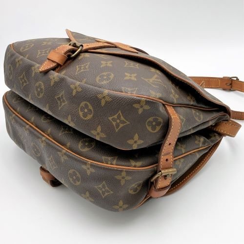 LOUIS VUITTON ルイ・ヴィトン ソミュール30 ショルダーバッグ 斜め掛け バッグ モノグラム レディース メンズ ユニセックス M42256 USED_画像3