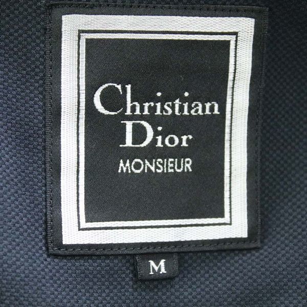 [PT12662] クリスチャンディオールムッシュ ジャケット テーラード 2つボタン ネイビー系 M Christian Dior MONSIEUR_画像6