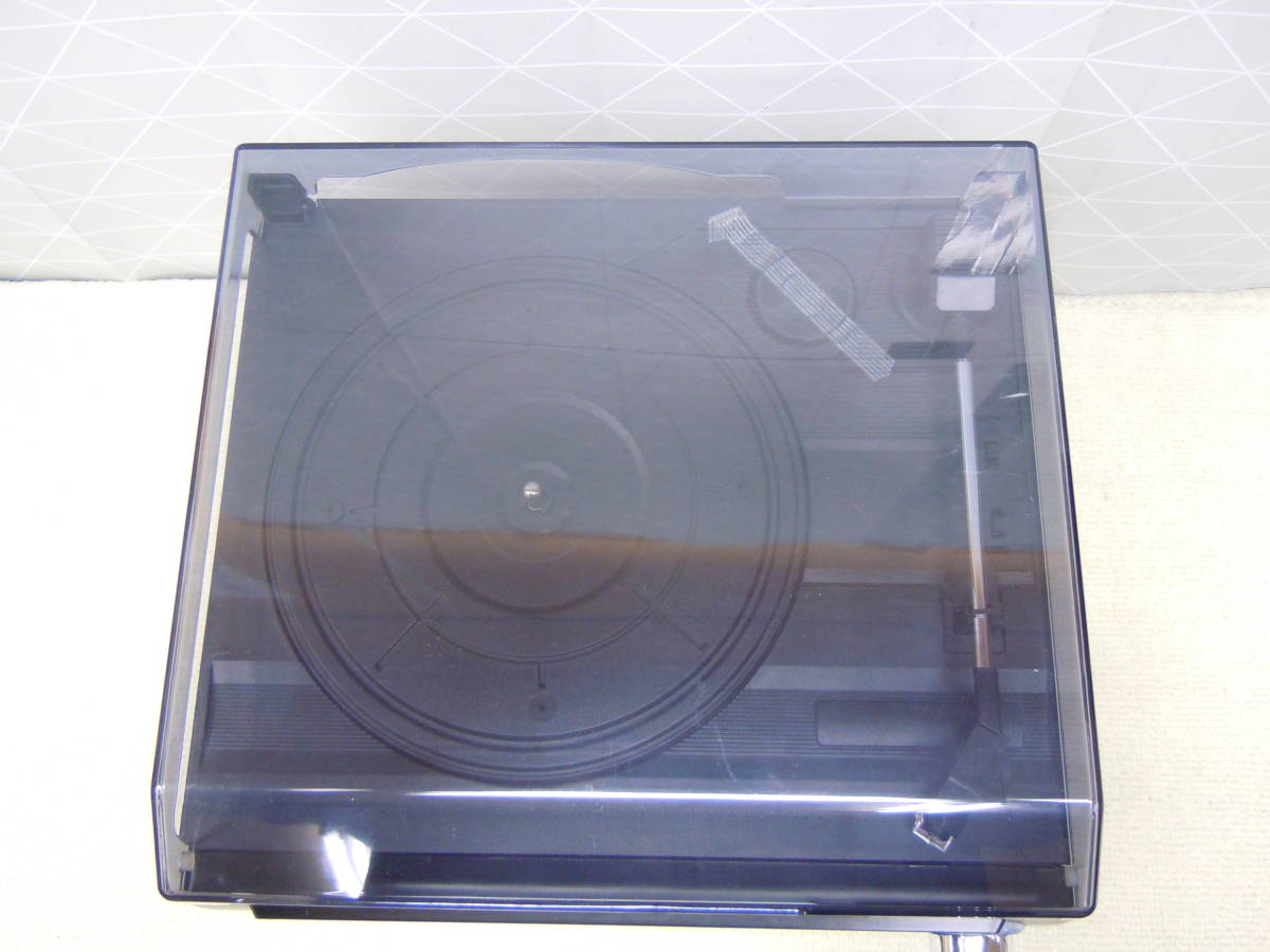 A347 美品中古 動確済 VERTEX CDからCDへ録音出来る 多機能レコードプレーヤー カラオケ CD レコード カセット ラジオ SD USB リモコン_画像4