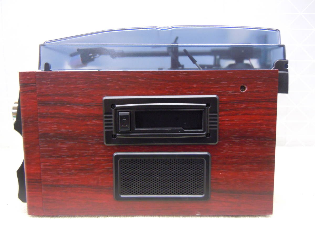 A430 美品 動確済クマザキ Bearmax マルチオーディオレコーダー プレーヤー MA-88 CD レコード カセット ラジオが1台に SD USB リモコン_画像6