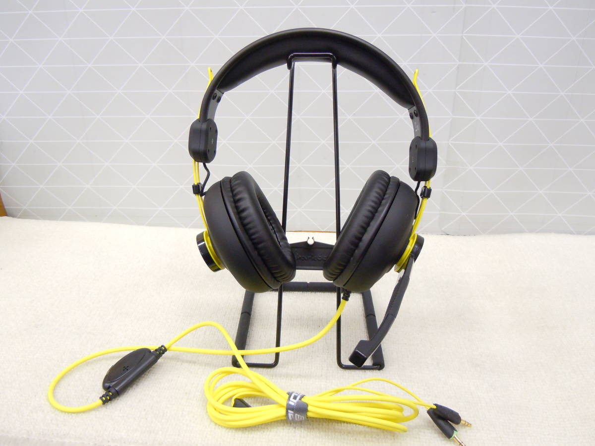 A541 美品 動確済 SHARK ZONE H10 Gaming Headset ゲーミングヘッドホン Sharkoon 40mmドライバー搭載 金メッキ3.5 mmステレオジャック_ヘッドホンケースは付きません。