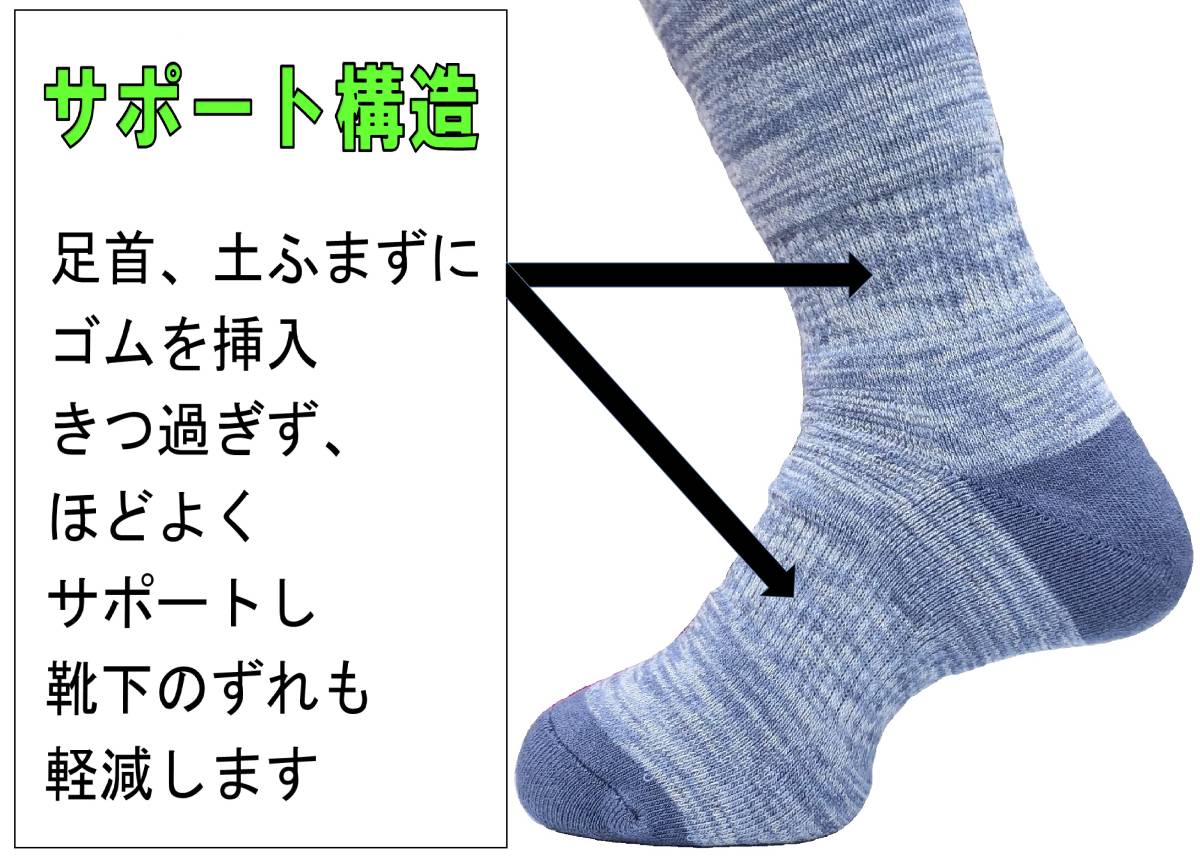 [ including carriage ] made in Japan trekking socks 23-25cm 3 pair 1 set pink anti-bacterial deodorization with function 