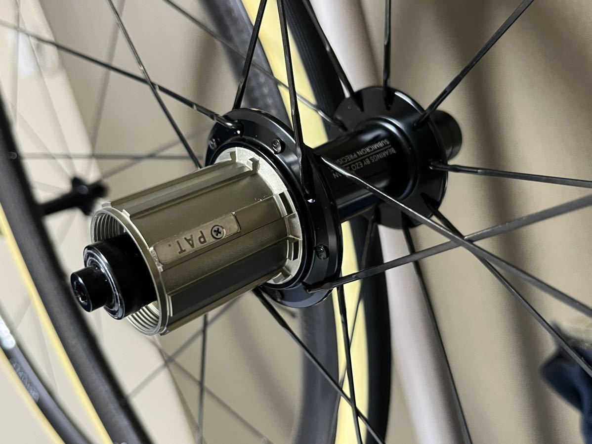 HUNT HILL CLIMB SL TUBULAR WHEELSET シマノ ヒルクライム 超軽量カーボンホイール コルサスピード付き_画像2