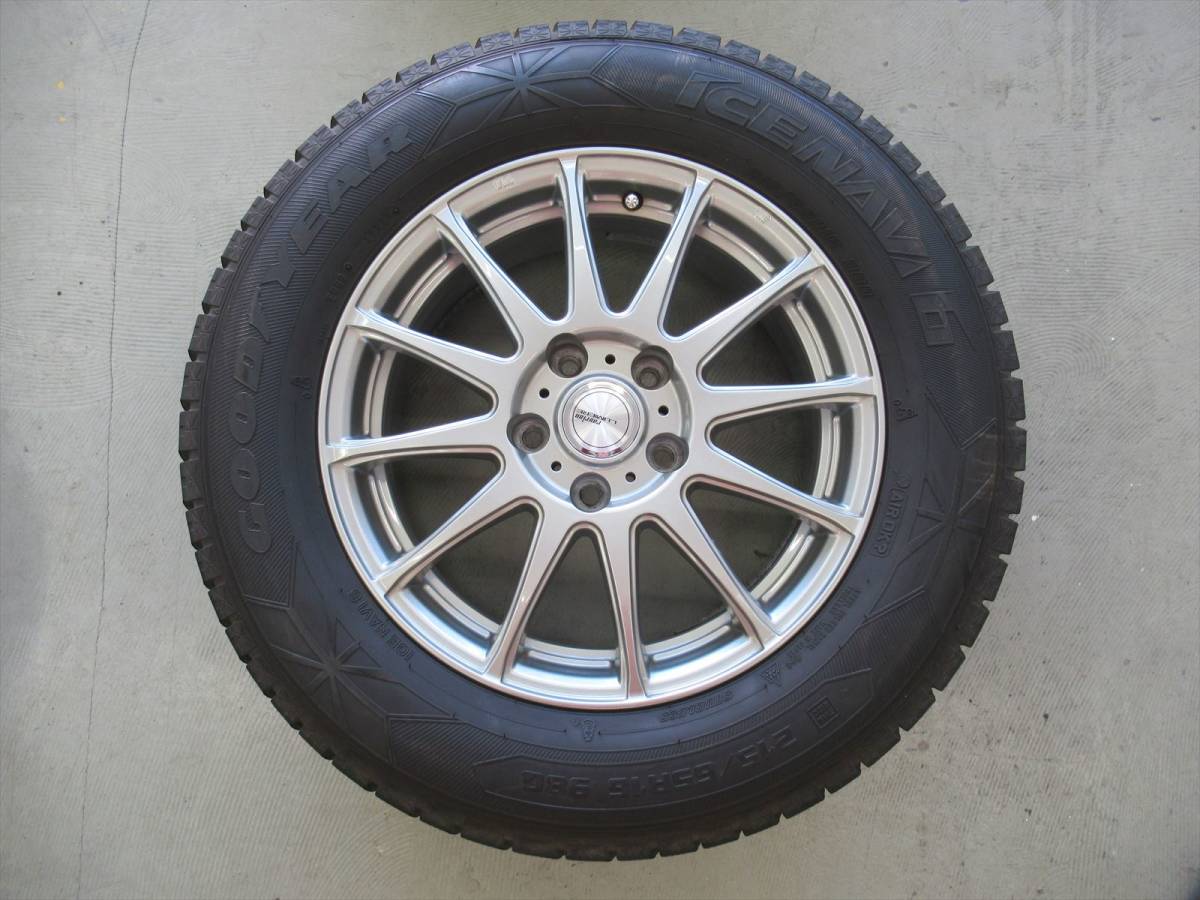 ☆スタッドレスタイヤ＆アルミホイール4本セット中古品【215/65R16】2018年製バリ山☆_画像2