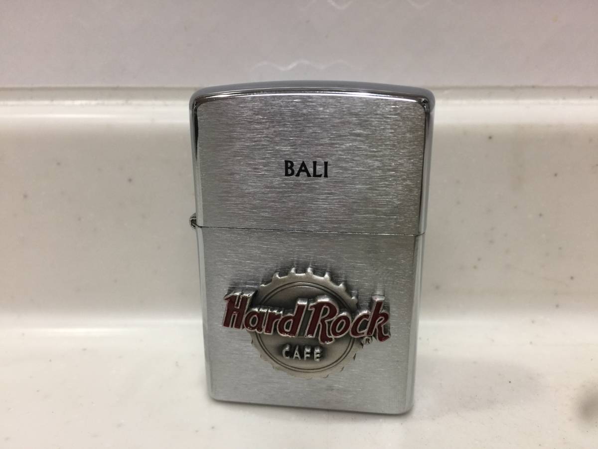 Zippo ジッポー BALI Hard Rock CAFE ハードロックカフェ メタル張り 01年製 未使用 T330 KJ1