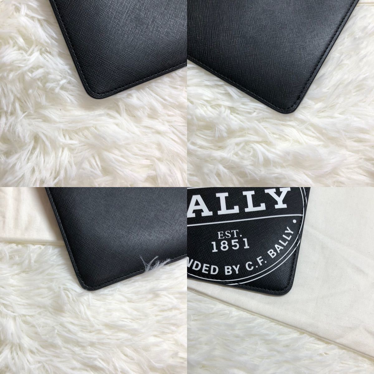 1円〜【新品未使用】 現行品 BALLY バリー セカンドバッグ クラッチバッグ ビジネスバッグ ロゴ金具 ブラック 黒 サフィアーノレザー_画像9