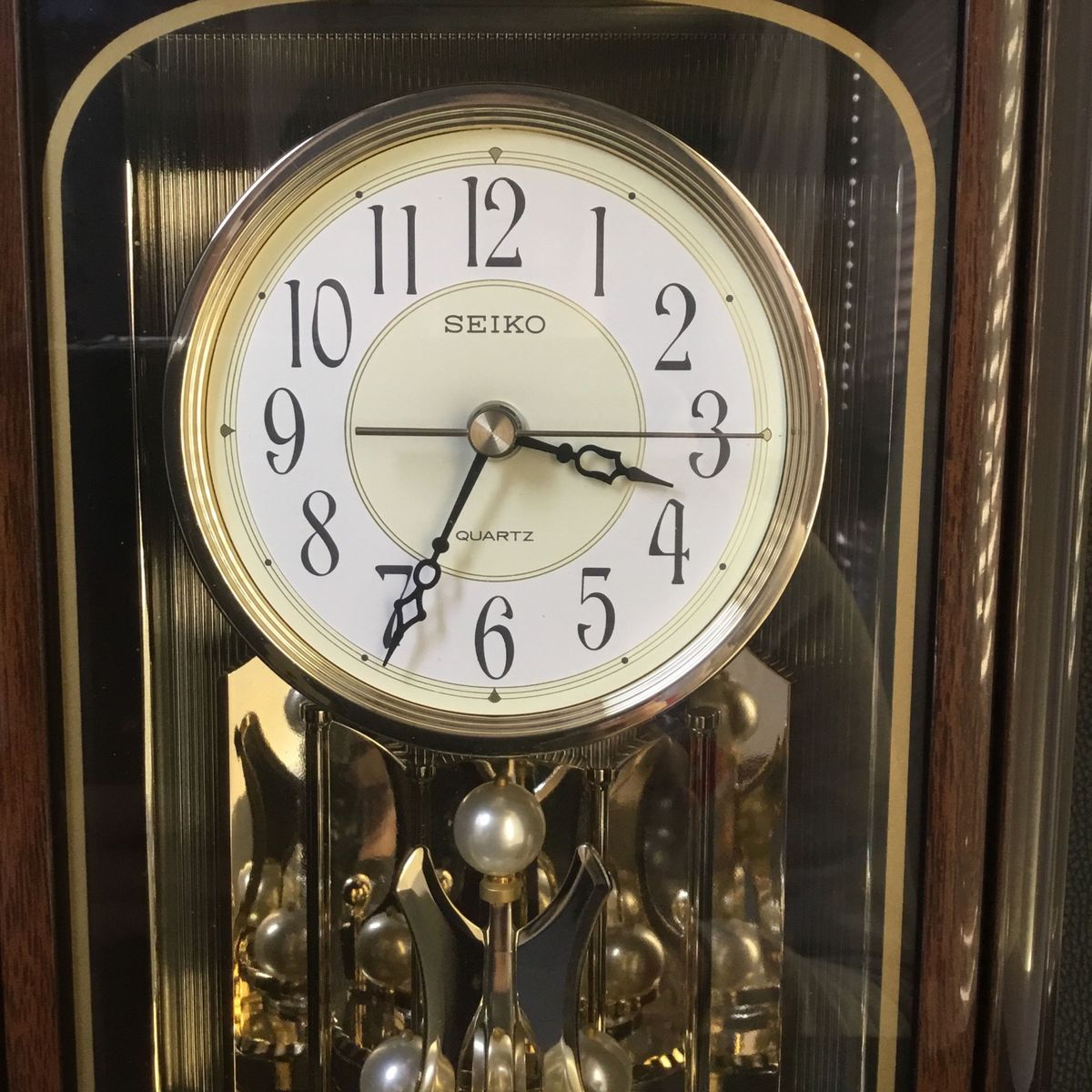 SEIKO からくり時計 置き時計 クォーツ アンティーク パール SEIKO からくり時計 置き時計 クォーツ アンティーク パール