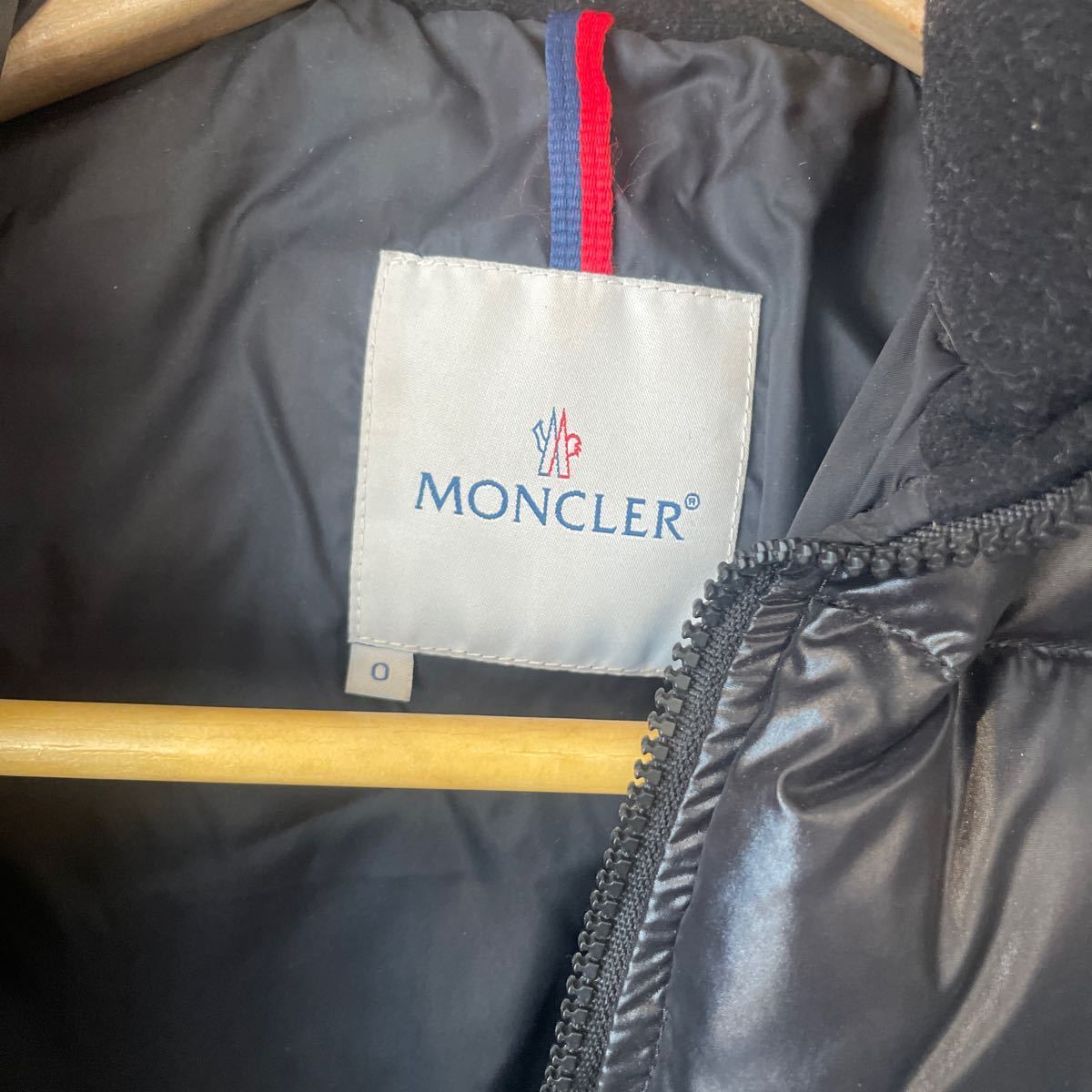 モンクレール MONCLER ダウンジャケット ブラック 黒 サイズ0の画像2