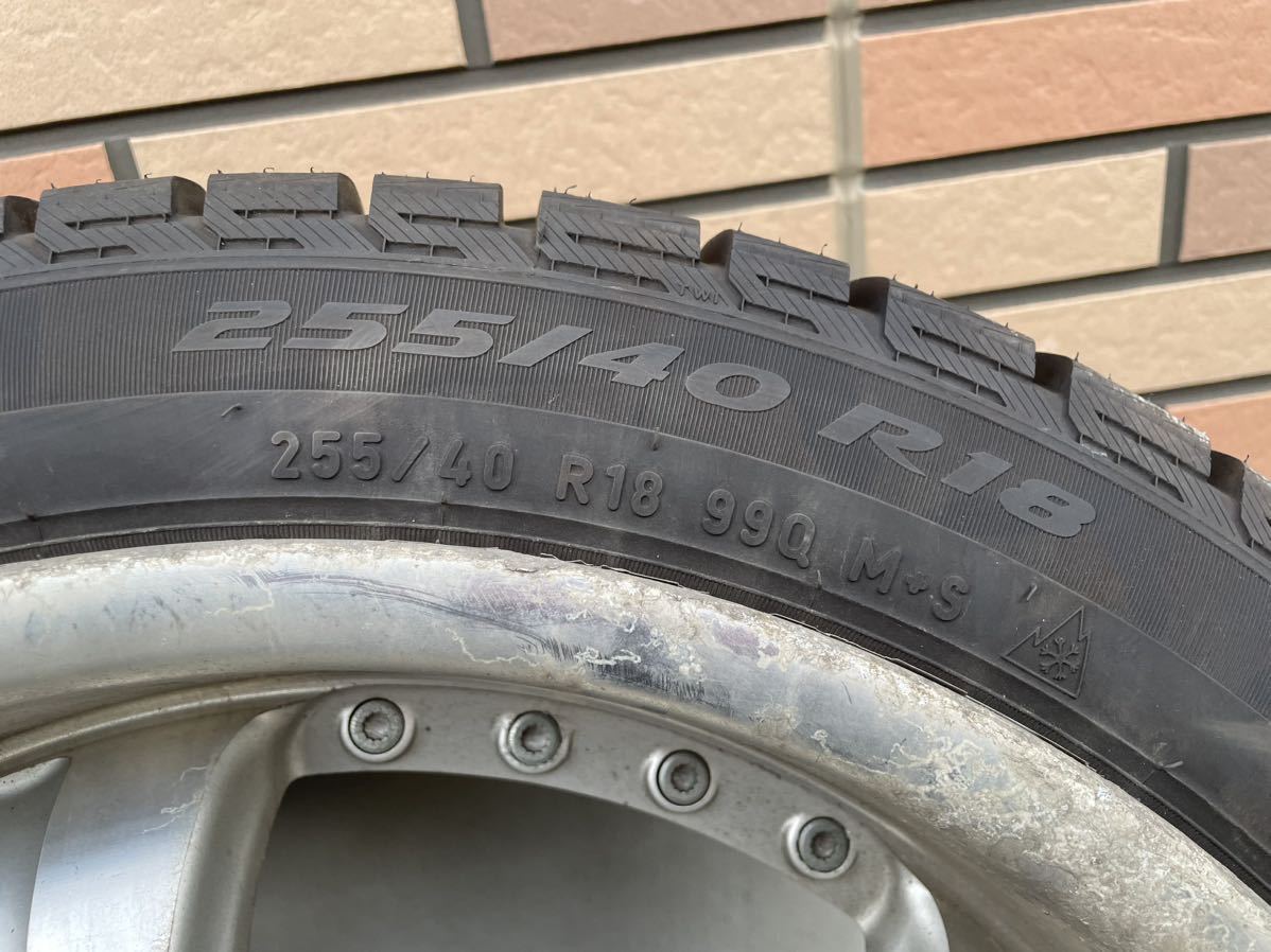 【バリ山】245/40R18、255/40R18、2019年製　18×8.5JJ、9.5JJ 各２本　114.3_画像6