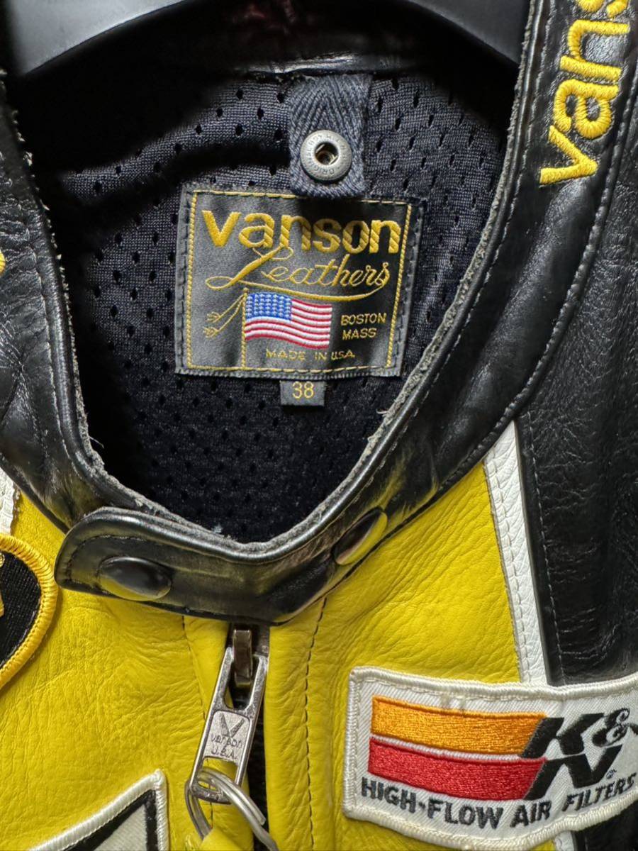 バンソン ライダース レザージャケット VANSON 38 ワンスター バンソン ライダース レザージャケット VANSON 38 ワンスター