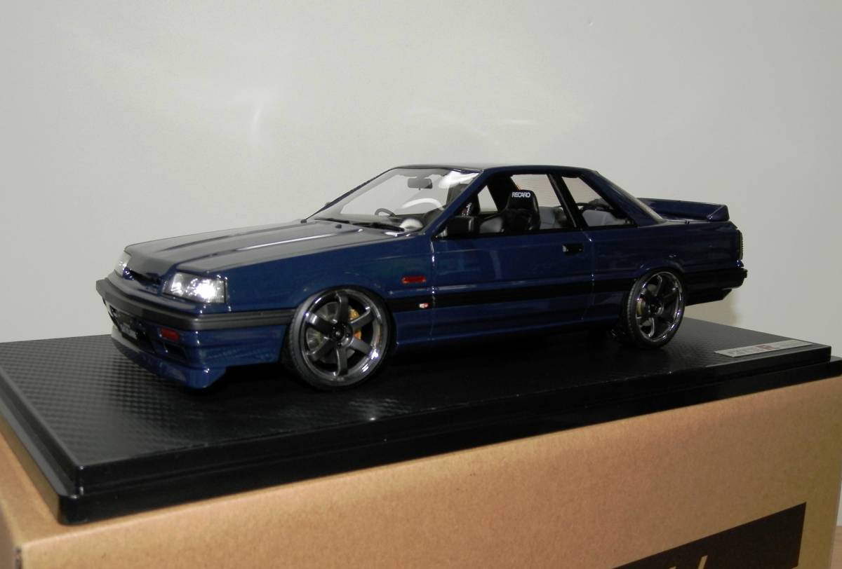 イグニッションモデル IG2107 1/18 Nissan Skyline GTS-R (R31）Blue Black_画像1