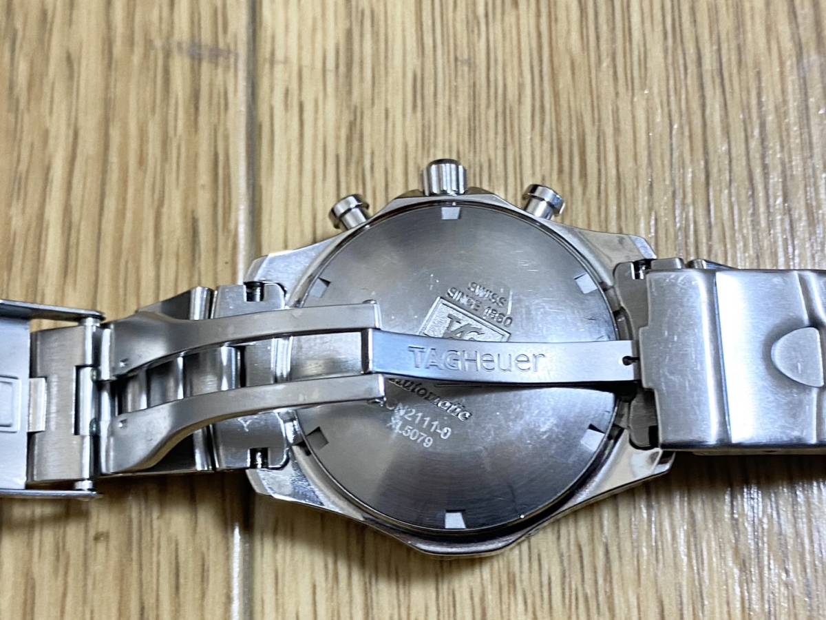 【中古品】タグホイヤー エクスクルーシブ CN2111.BA0361 メンズ 腕時計 クロノグラフ 300ｍ防水 自動巻き SS ブラック文字盤 TAG HEUER_画像7