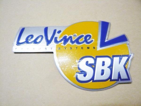 Sticker Leovince SBK 9.3x6.3cm 金属製 ステッカー レオビンチ_画像1