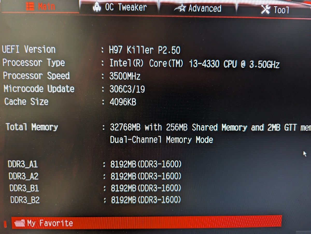 1209-4 i3-4330 CPU 4枚セット