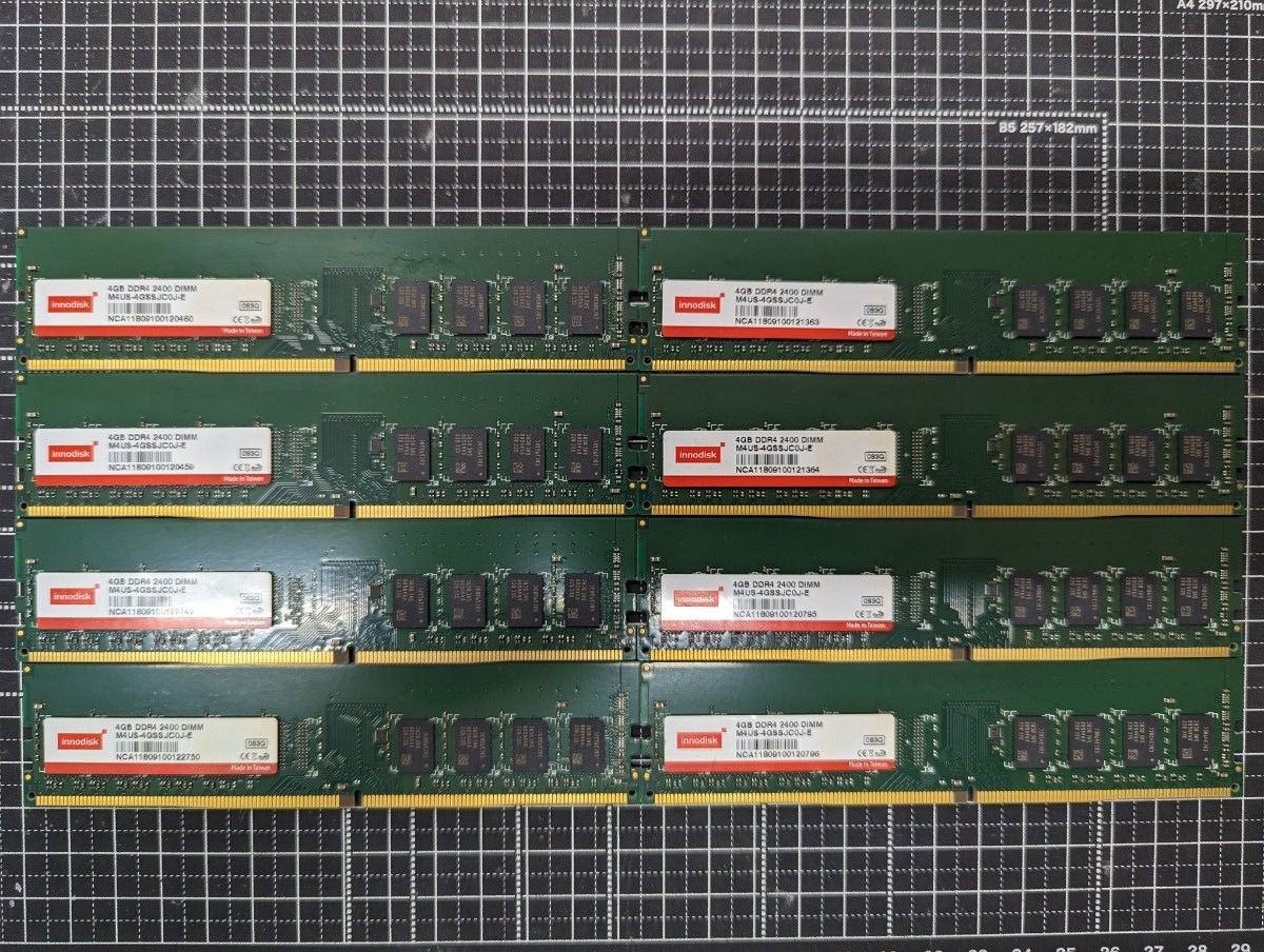 1223-9 innodisk DDR4 2400 DIMM 4GB 8枚セット
