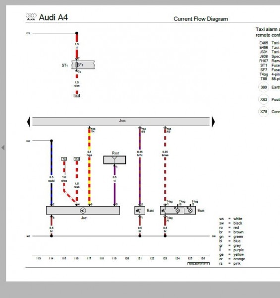 アウディ A4 B8 RS4 2008-2017 ワークショップマニュアル サービスリペアマニュアル 整備書 配線図 ボディー修理書の画像7