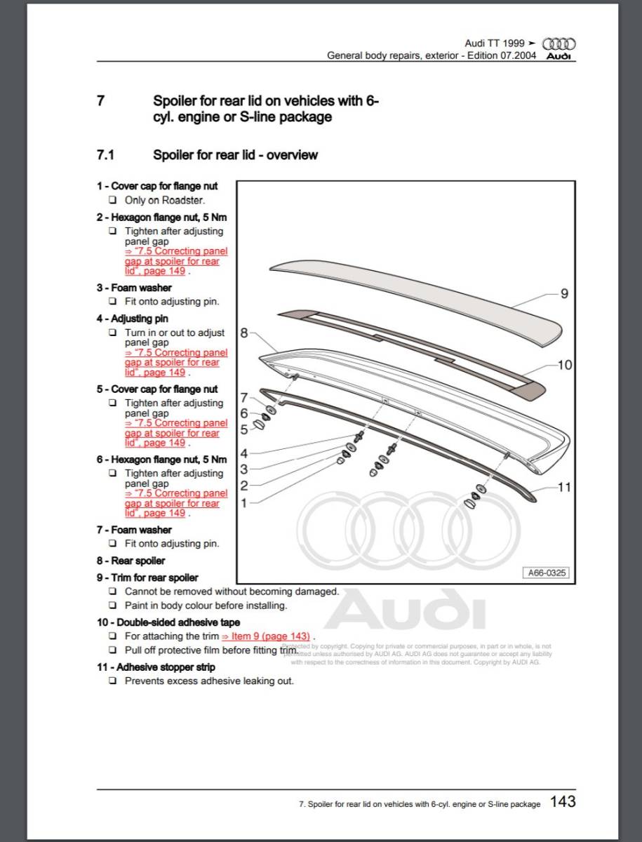 AUDI TT 1997-2006 8N ワークショップマニュアル サービスリペアマニュアル 配線図 整備書の画像5
