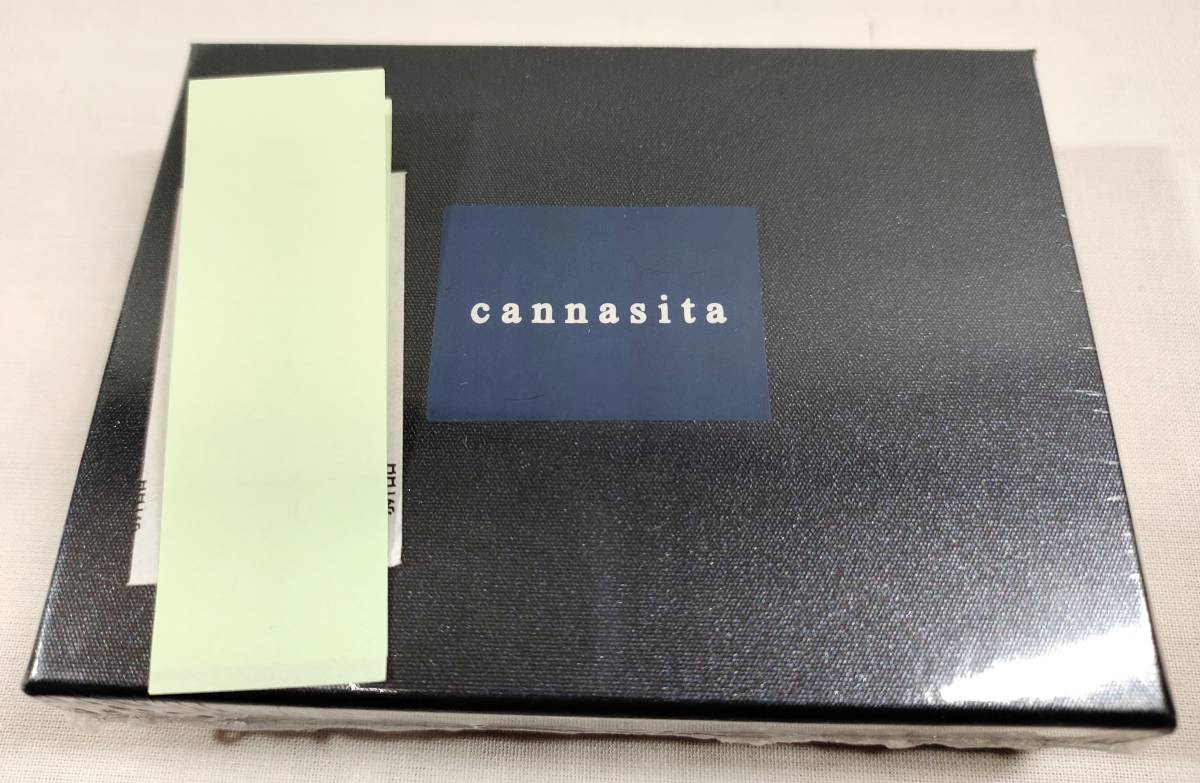 【1円出品】cannasita ミニ財布 メンズ ブラック 黒 BLACK_画像1