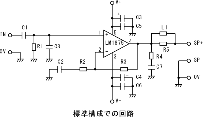 LM1875，LM675採用オーディオパワーアンプ自作用プリント基板（標準構成，DCアンプ構成）_画像4