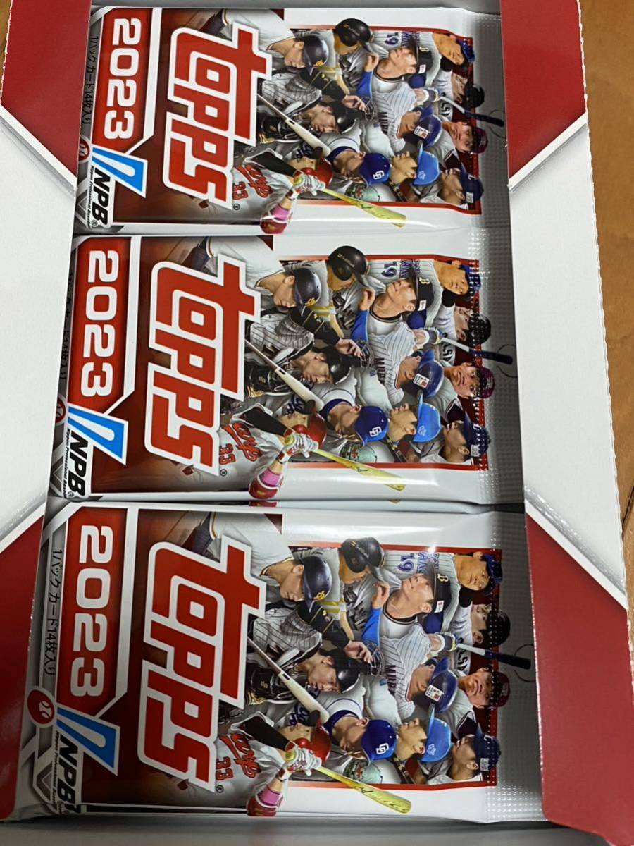 2023 topps NPB chrome 未開封 15パック ＋ flagship 4パック 合計19パック 定価10000円以上 レターパックライトは箱無し_画像2