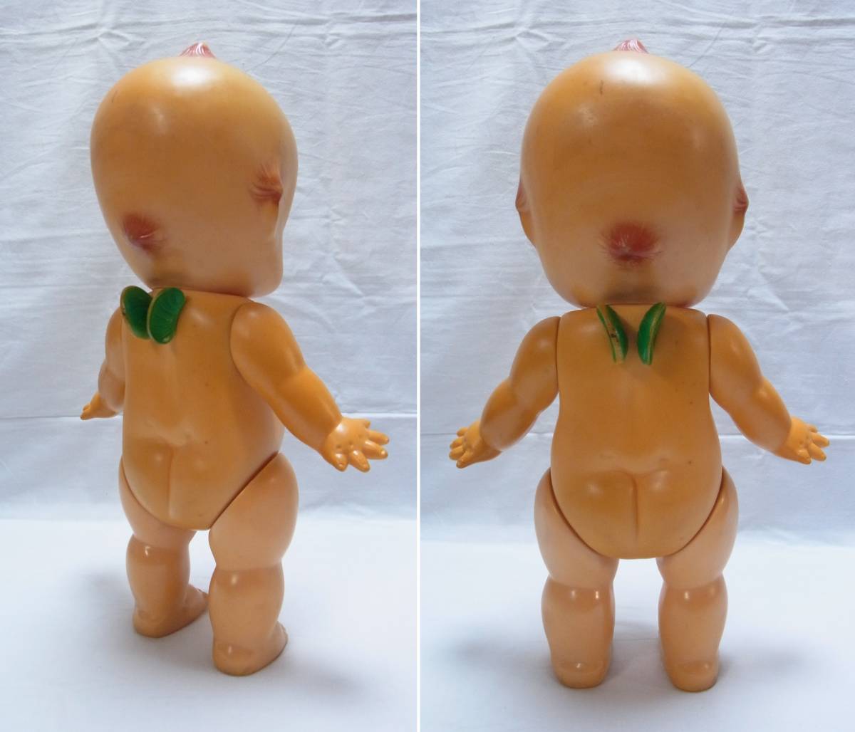ビンテージ☆高さ約40cm 緑の羽根 キューピー☆日本製 JAPAN キューピー人形 キューピーちゃん 緑 羽 人形 レトロ 80_画像3