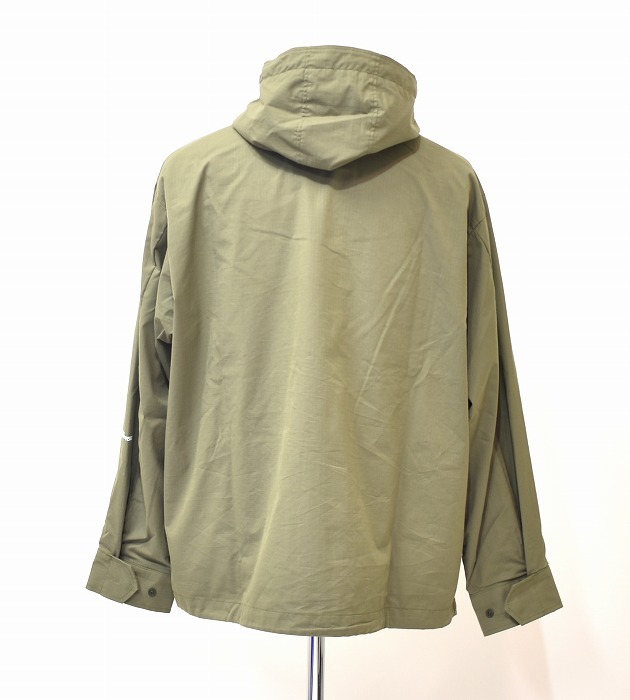 WTAPS （ダブルタップス）PLATEAU LS CTPL. RIPSTOP OLIVE (232WVDT-SHM02) リップストップ フードつきシャツ 長袖 ミリタリー ブルゾン_画像2