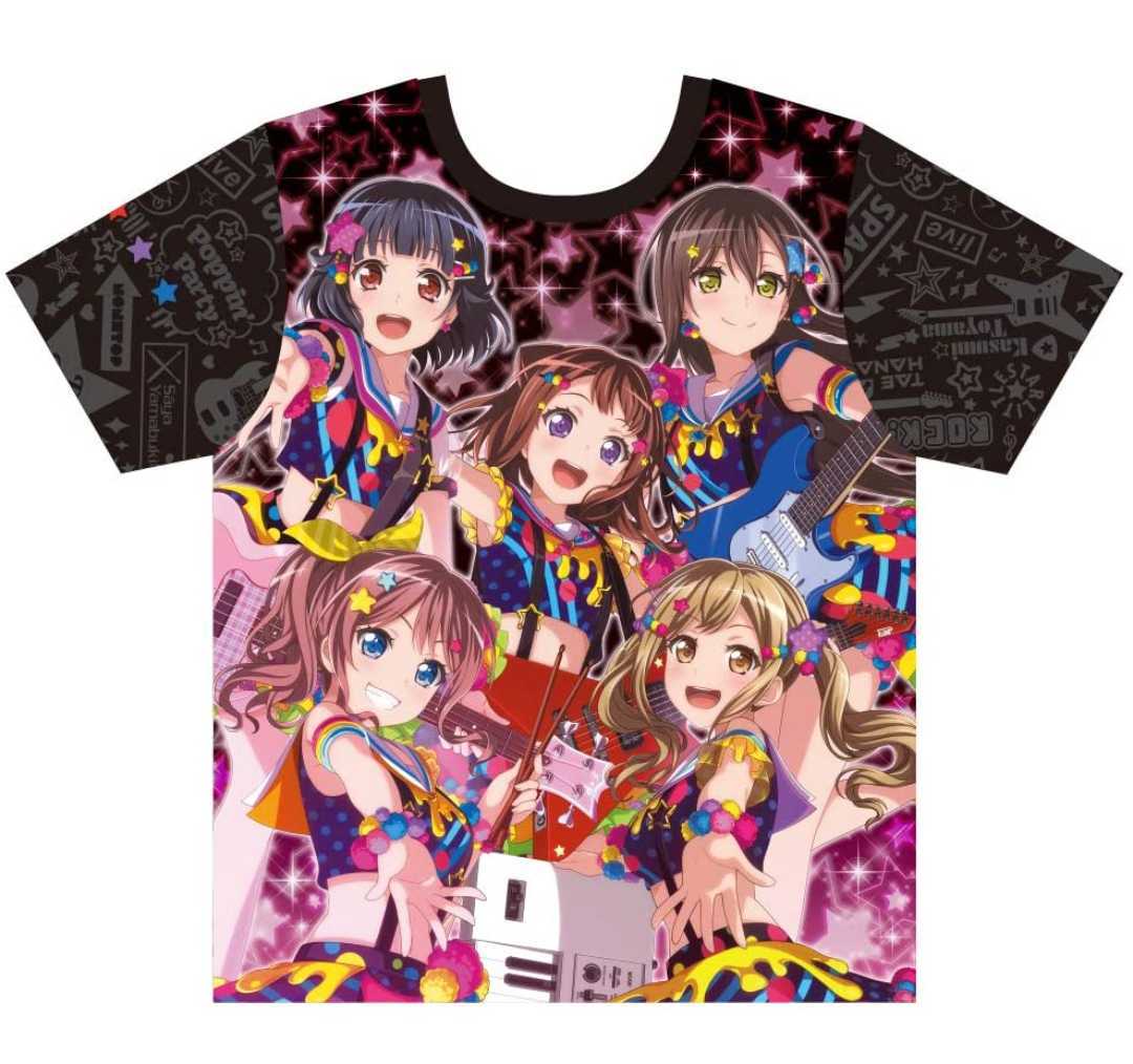 バンドリ! Poppin'Party フルグラフィックtシャツ vol.2 COCOLLABO アニメ tシャツ Msize_画像1