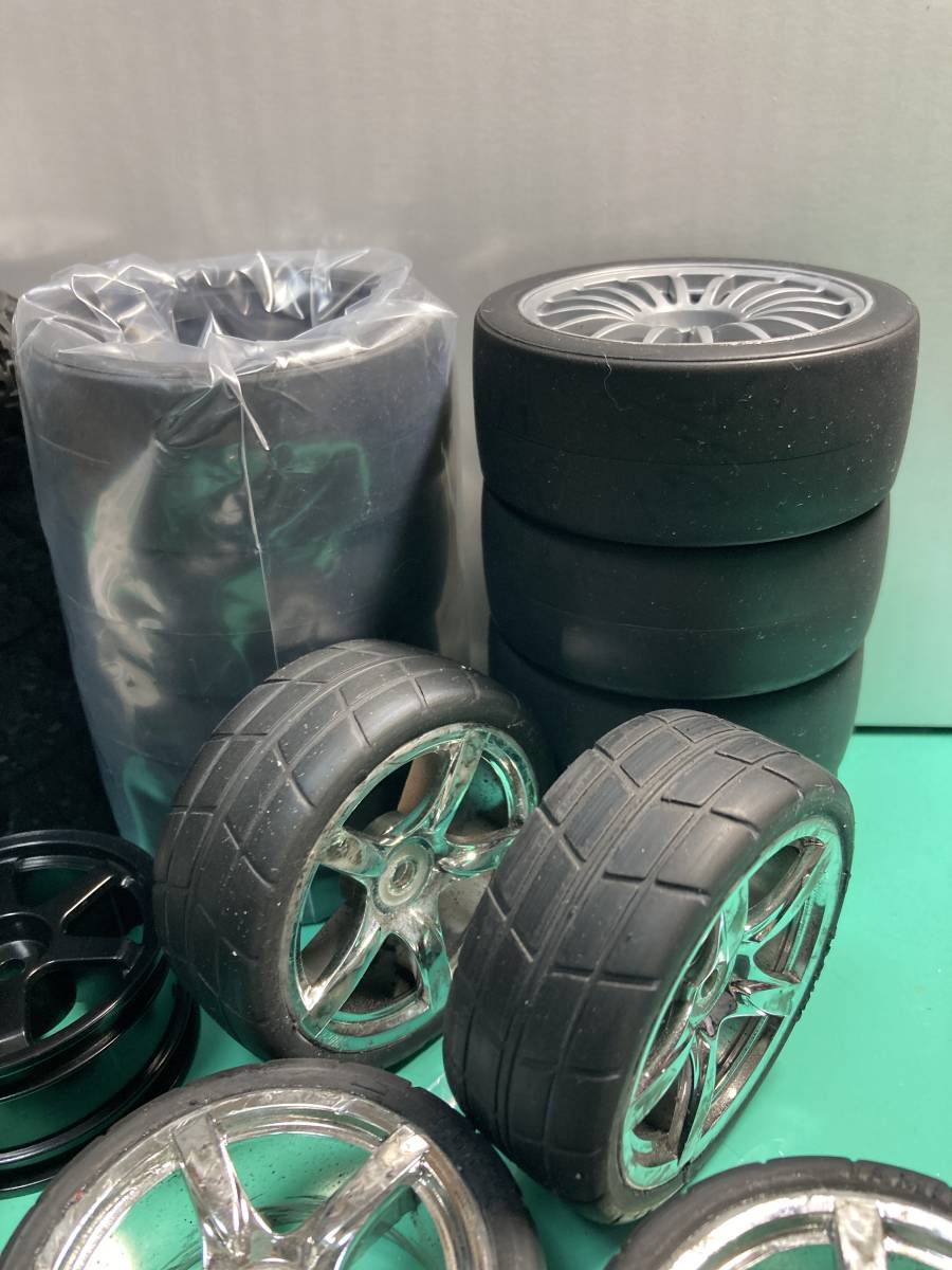 タミヤ　1/10 RC タイヤ　未使用と中古、ホイール　 TT02 XV01 XV02など_画像3