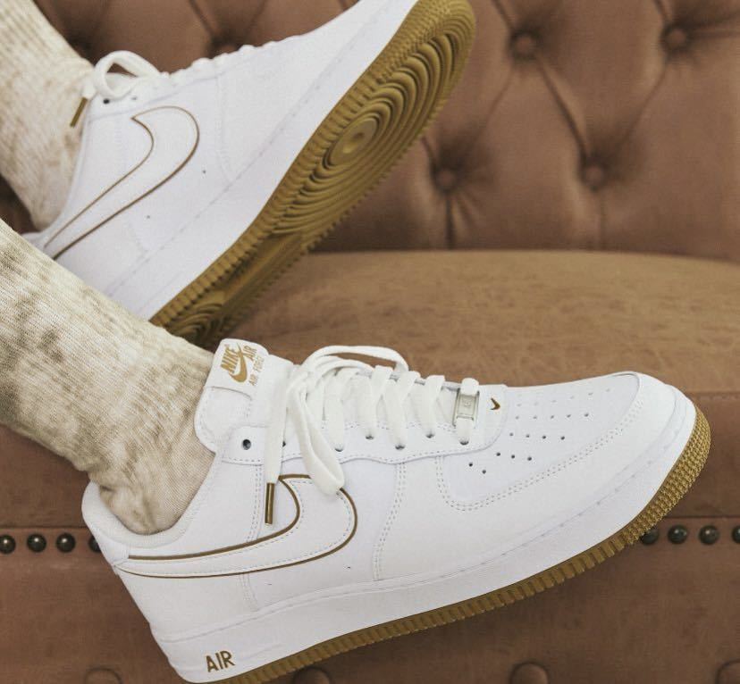 即決27cm NIKE AIR FORCE1 '07 White/Blondineナイキ エア