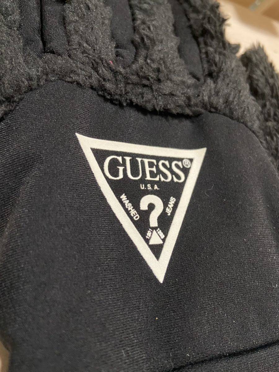 レディース4900円【GUESS★ゲス】手袋・スマートフォン対応・裏側ファー素材・ブラック・Mサイズ_画像3