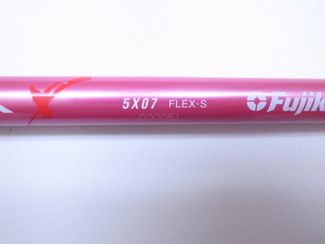 1204*03*ROMBAX 5X07(S) ピンク 3W～5W相当 41.5インチ強 約105.5cm Fujikura ランバックス FW用 中古シャフト_画像2