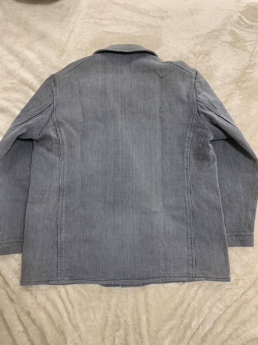 レア 40s French vintage pique work jacketフレンチ ヴィンテージ フランス アンティーク コットンピケ ワークジャケット ハンティング_画像2