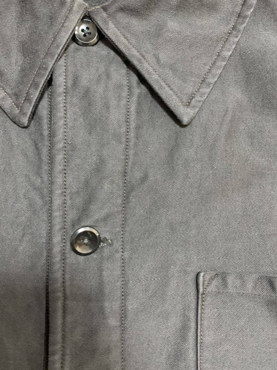 貴重】30s French vintage Black light moleskin work jacket 4 貴重】30s French vintage Black light moleskin work jacket 4