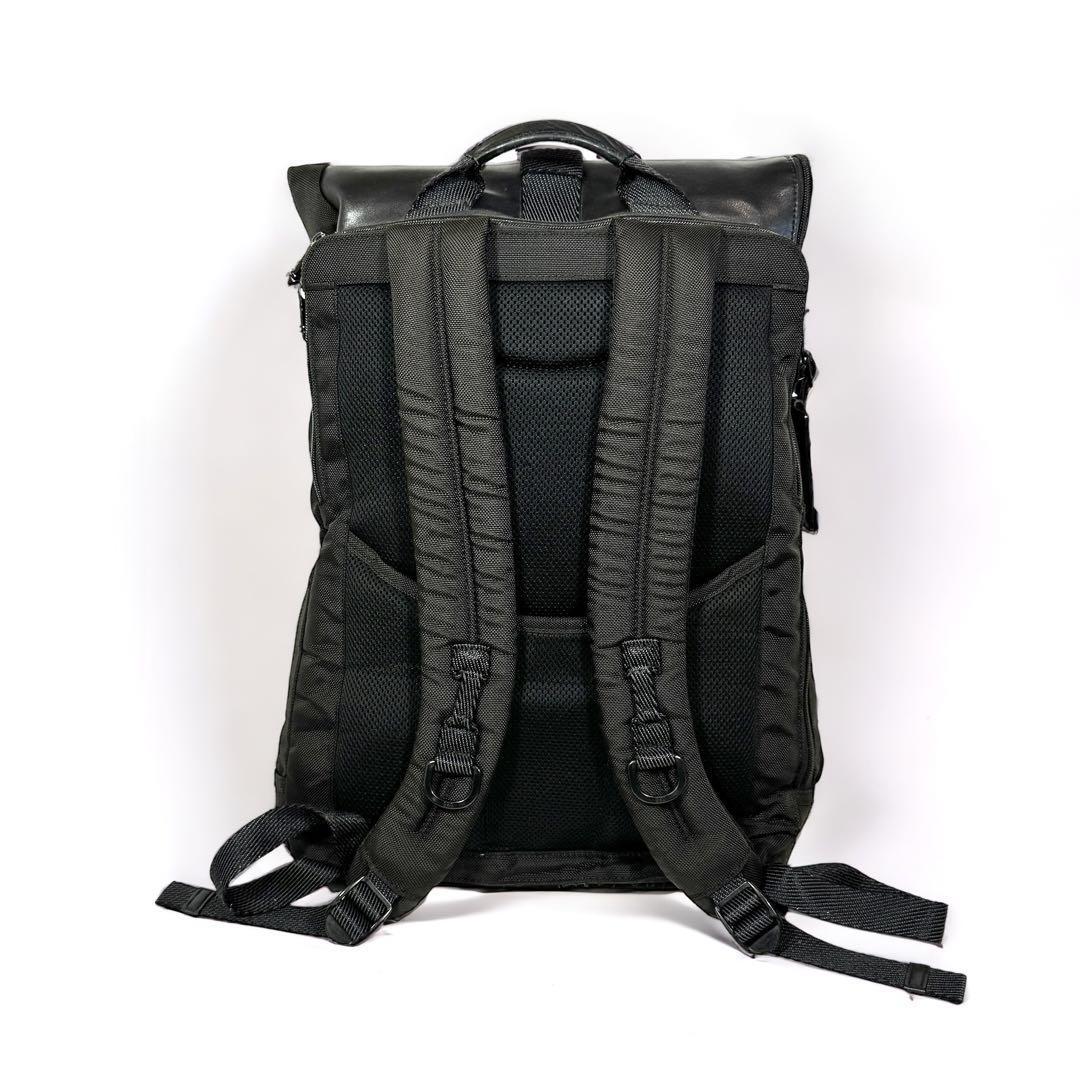 希少 美品 TUMI Alpha Bravo ロールトップ バッグパックの画像7