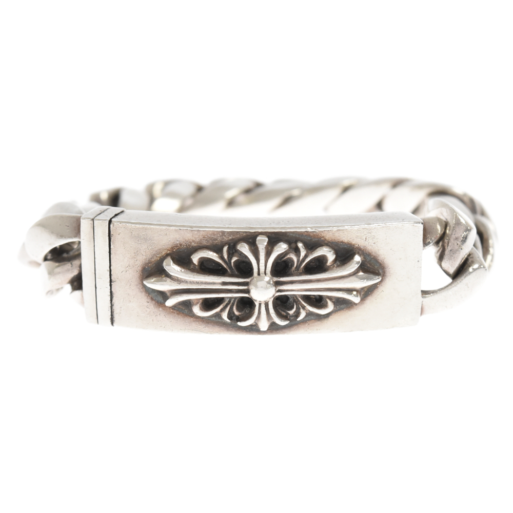 CHROME HEARTS クロムハーツ ID FLRL CRS 15LINK フローラルIDクラシックリンク ブレスレット シルバー