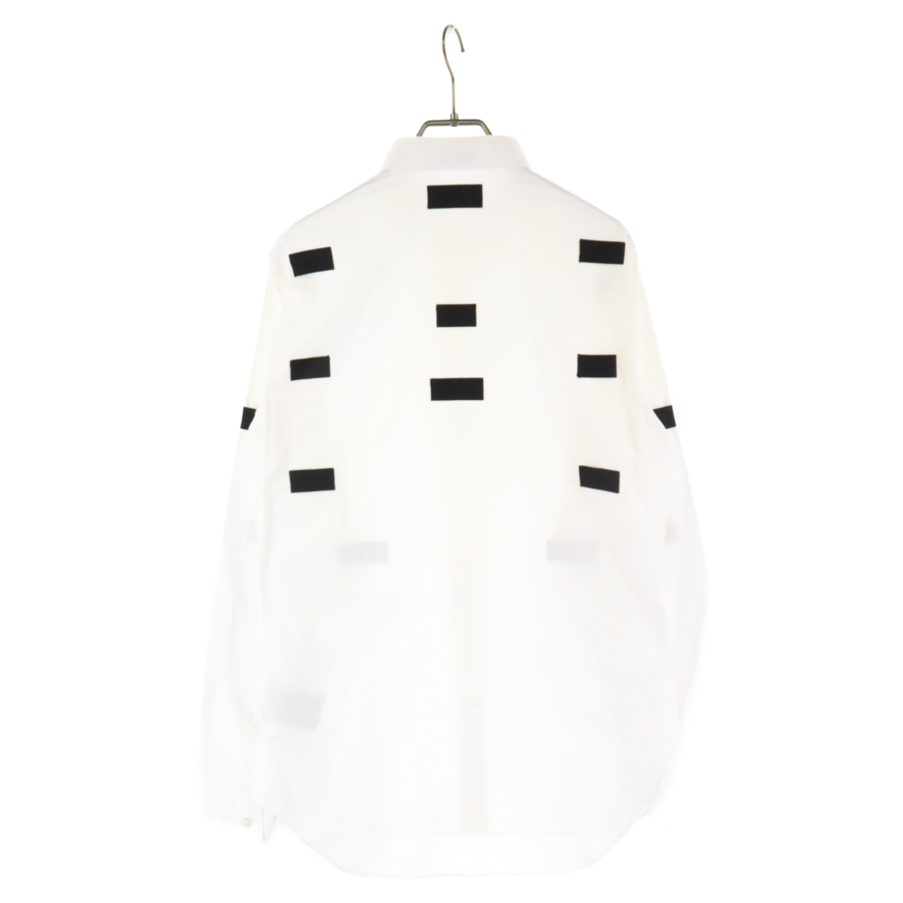 DIOR Dior PARACHUTE SHIRT patch design long sleeve shirt white 633C569A1581