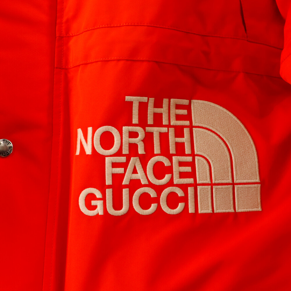 GUCCI Gucci 21AW×THE NORTHFACE MOUNTAIN GUIDE DOWN JACKET North Face mountain гид пуховик orange 663758