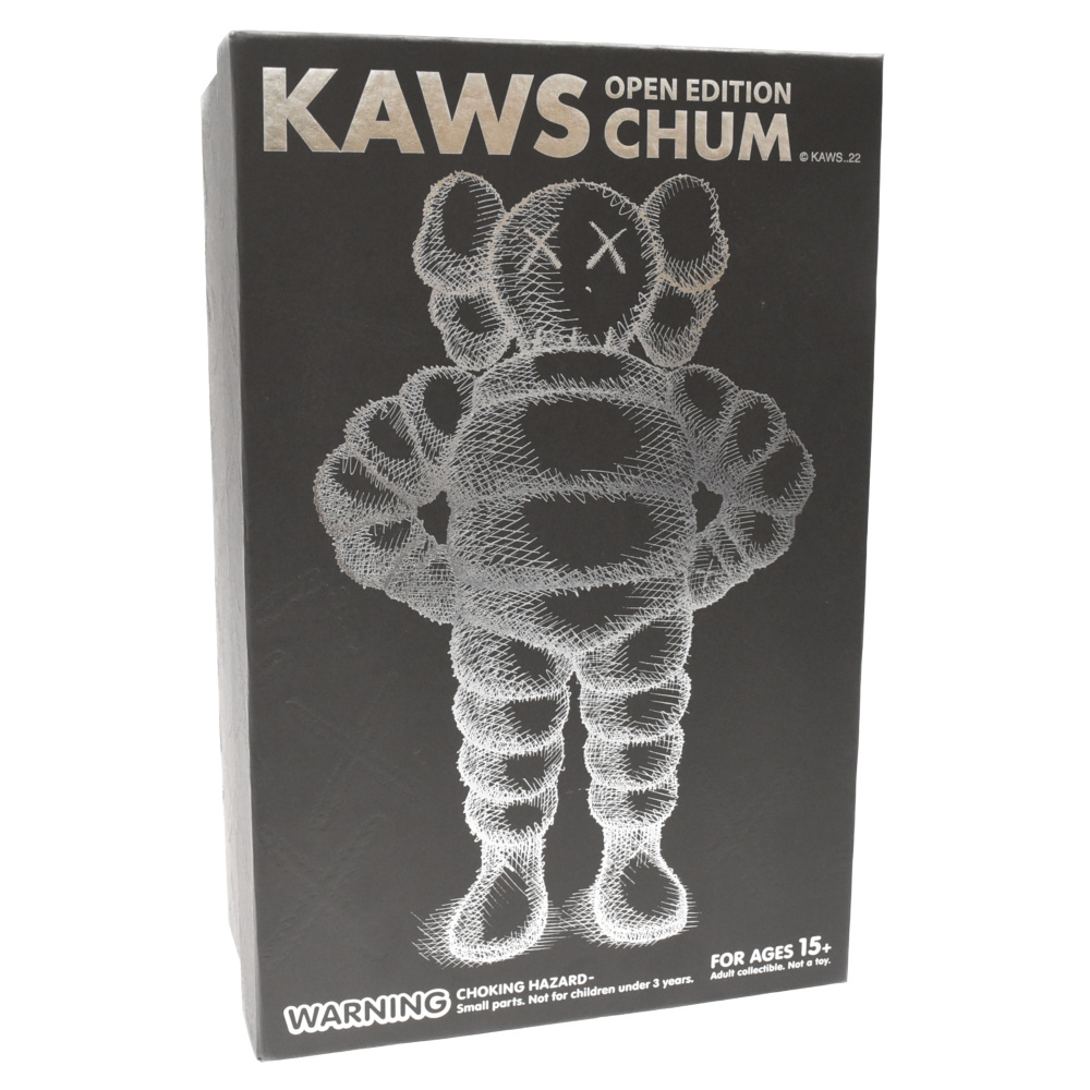 MEDICOM TOY メディコムトイ KAWS CHUM Vinyl Figure originalfake Black カウズ オリジナルフェイク チャム ビニールフィギュア ブラック_画像6