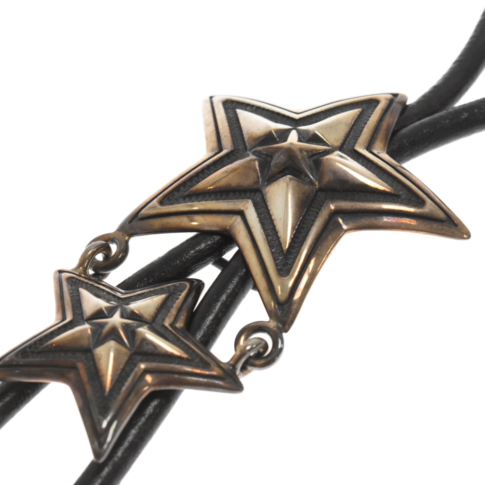 CODY SANDERSON コディーサンダーソン Large Star in Star Bolo Tie ラージ スター イン スター ループ タイ ネックレス シルバー_画像2