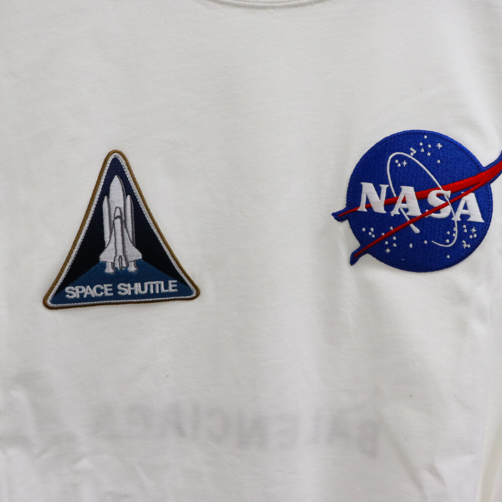 BALENCIAGA バレンシアガ 21AW NASA SPACE ナサ スペース パッチ 半袖Tシャツ カットソー ホワイト 651795 TKVD7_画像5