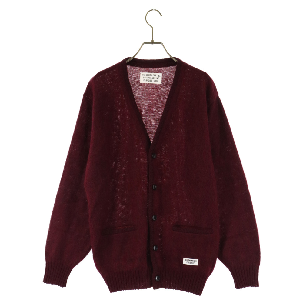 WACKO MARIA ワコマリア 22AW MOHAIR CARDIGAN モヘアカーディガン ニットセーター 22FW-WMK-KN06 ワインレッド