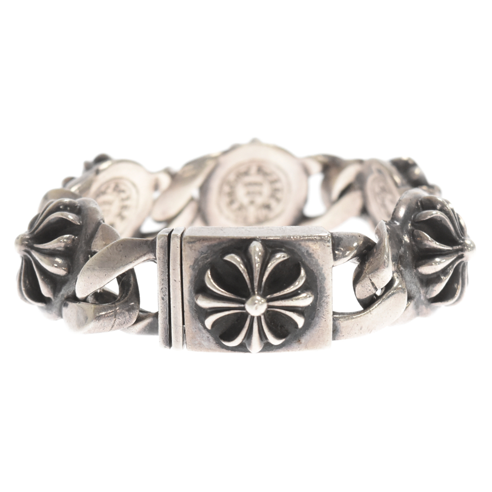 CHROME HEARTS クロムハーツ CROSS LINK 5LINK クロスリンク ブレスレット シルバー