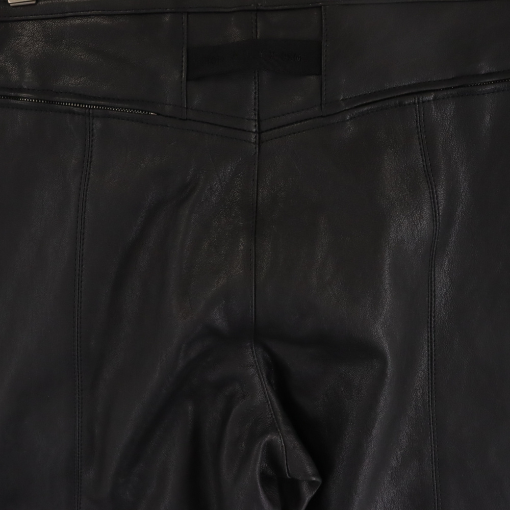 MONCLER モンクレール 1017 ALYX 9SM Zip Trim Leather Pants G209Y2A00001×アリクス ジップ トリム レザーパンツ ブラック_画像3