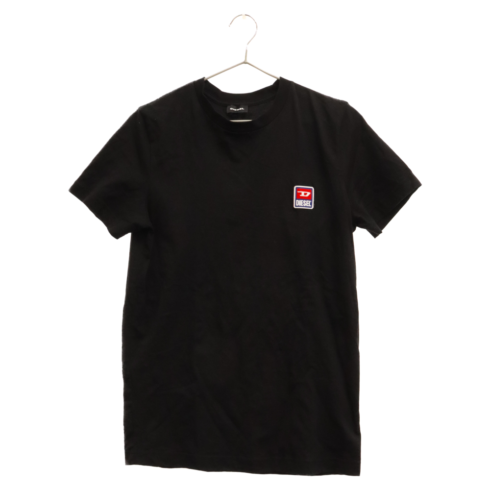DIESEL ディーゼル T-DIEGO-DIV フロントエンブロイダリーロゴ 半袖Tシャツ ブラック_画像1