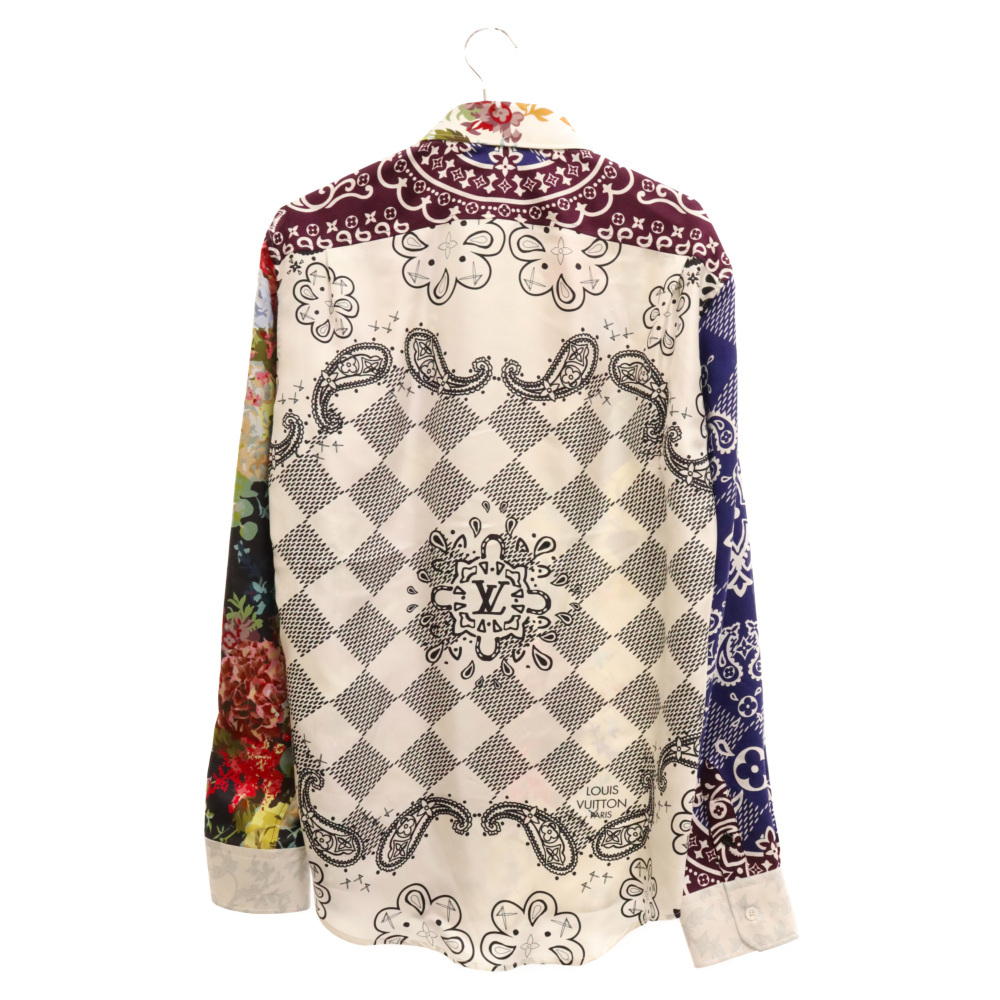 LOUIS VUITTON Louis Vuitton 22AW RM222 RB8 HNS72W monogram total pattern silk long sleeve shirt multi 