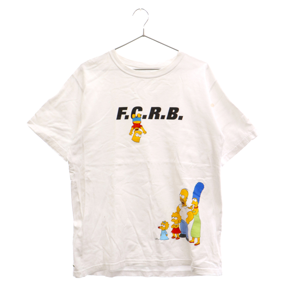 エフシーアールビー/エフシーレアルブリストル 19SS THE SIMPSONS シンプソンズ プリントTシャツ ホワイト FCRB-190131_画像1