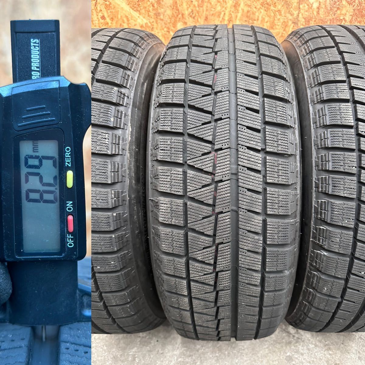 送料無料【バリ山】21年製造 215/60R17 96Q BRIDGESTONE ICEPARTNER2 スタッドレス 4本セット_画像4