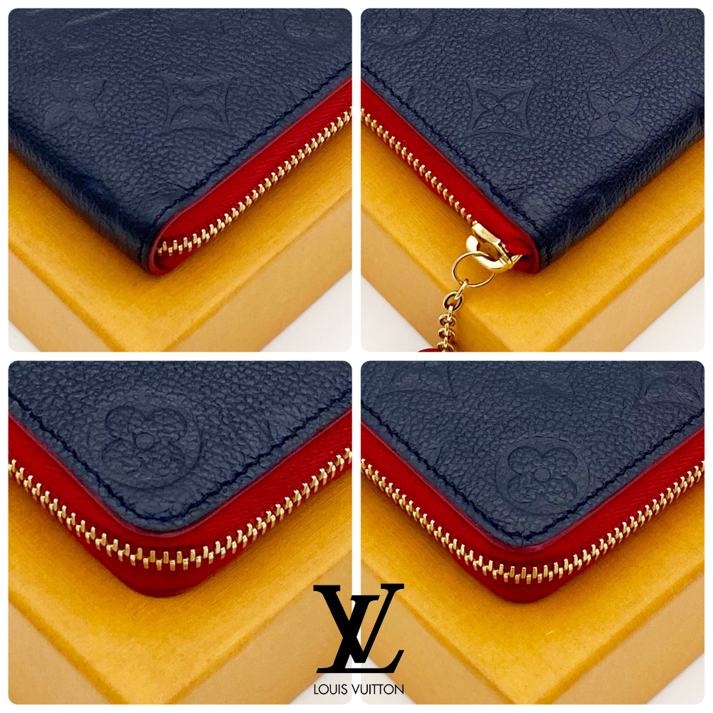 【極美品】ルイヴィトン LOUIS VUITTON モノグラム アンプラント ポルトフォイユ・クレマンス M68325 マリーヌルージュ 送料無料 送料込み_画像5