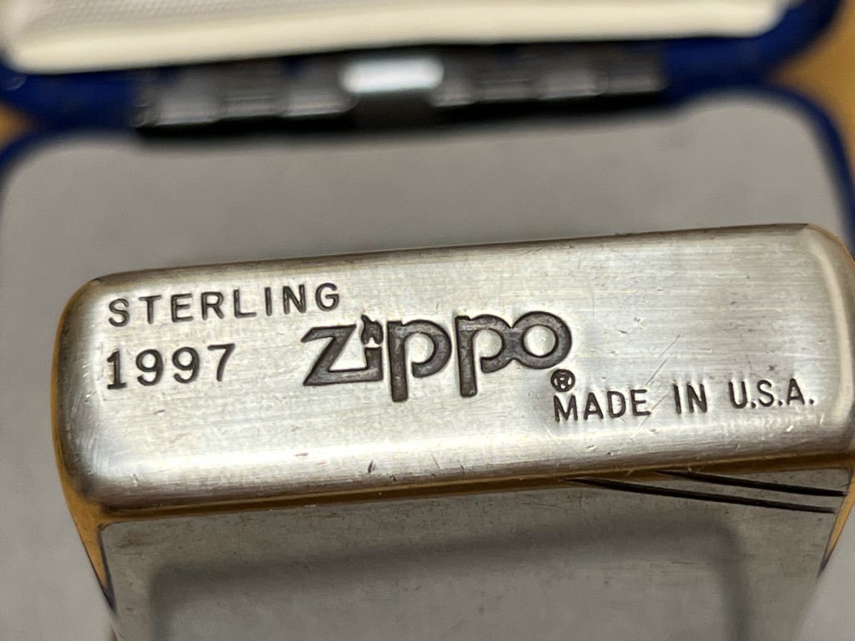 ZIPPO ジッポーライター スターリングシルバー STALING SILVER　1997年製_画像2