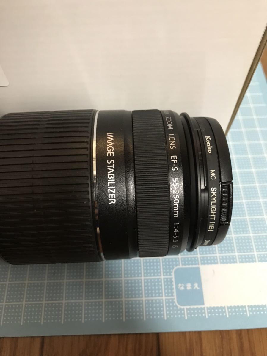 【ク】Canon レンズ EFS 55-250mm IMAGE STABILIZER MACRO 1.1m/3.6ft 1:4-5.6 キヤノン_画像3